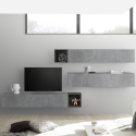 Parete attrezzata porta TV soggiorno design moderno modulare Infinity 99 Promozione
