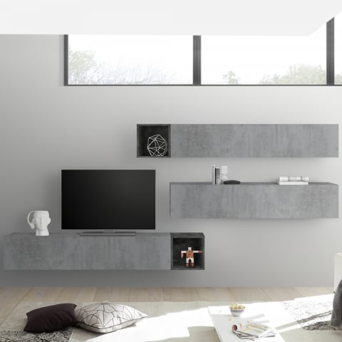 Parete attrezzata porta TV soggiorno design moderno modulare Infinity 99