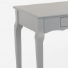 Tavolino consolle scrivania mobile ingresso shabby chic legno 106x47cm Toscano 