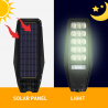 Lampione solare stradale LED 300W telecomando staffa laterale sensore Solis XL Sconti