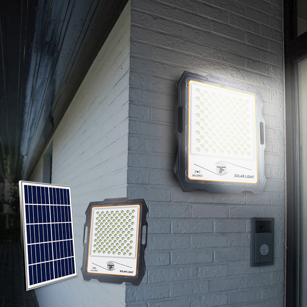 Faro LED portatile 300W pannello solare 3000 lumen telecomando Inluminatio L