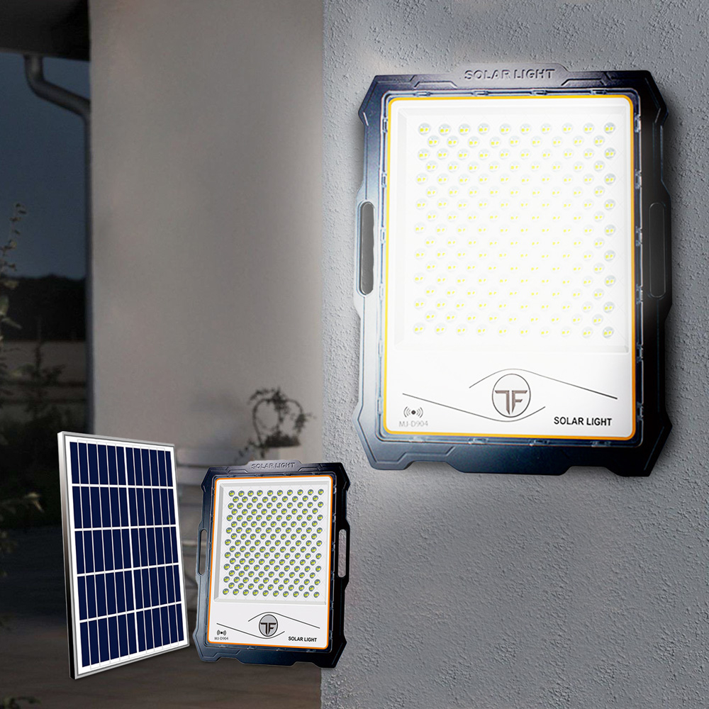 Faro LED 600W pannello solare 5000 lumen portatile telecomando Inluminatio XXL