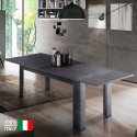 Tavolo da pranzo allungabile 90x160-210 design moderno Jesi Ardesia Vendita