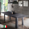 Tavolo da pranzo allungabile 90x160-210 design moderno Jesi Ardesia Vendita