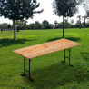 Tavolo in legno per set birreria 220x80 feste giardino Vendita