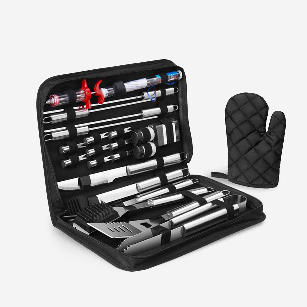 Set professionale barbecue BBQ in acciaio inox pinza spatola coltello Bladeset