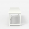 Scrivania ufficio design metallo bianco rettangolare 160x70cm Bridgewhite 160 