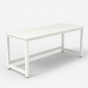 Scrivania ufficio design metallo bianco rettangolare 160x70cm Bridgewhite 160 