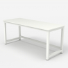 Scrivania ufficio design metallo bianco rettangolare 160x70cm Bridgewhite 160 