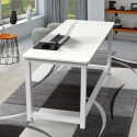 Scrivania ufficio design metallo bianco rettangolare 160x70cm Bridgewhite 160 Acquisto