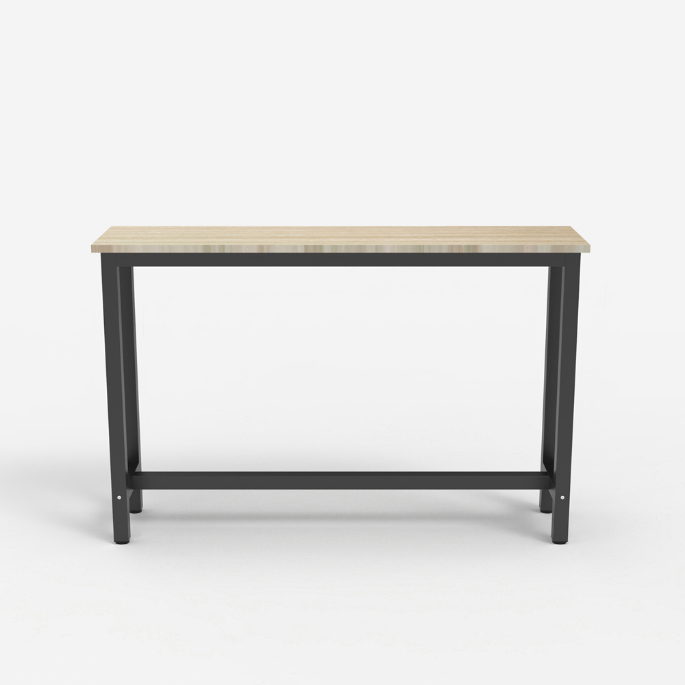 Consolle tavolino mobile ingresso 120x40cm legno metallo nero Welcome light  dark