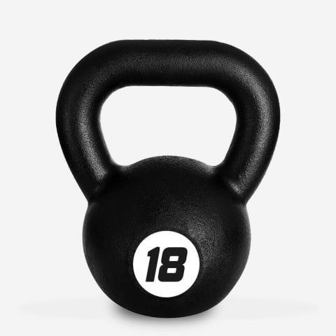 Kettlebell in ferro peso 18 kg sfera maniglia cross training fitness Kotaro Promozione