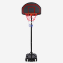Canestro basket portatile con ruote altezza regolabile 160 - 210 cm LA