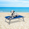 Brandina per cani lettino spiaggia mare in alluminio animali Doggy