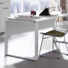 Scrivania bianca 170x80cm per ufficio e studio Ghost-Desk Promozione