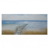 Quadro paesaggio natura dipinto a mano su tela 110x50cm Spiaggia Vendita