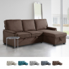 Divano letto angolare 3 posti design moderno con penisola contenitore Stratum Catalogo