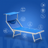 2 Lettini spiaggia mare prendisole professionali in alluminio Italia Offerta