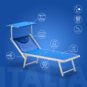 20 Lettini spiaggia mare prendisole in alluminio Italia stock 