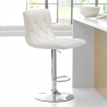 Sgabello per cucina e bar trapuntato Chesterfield in similpelle Design Honolulu Vendita