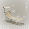 Lettino spiaggia mare prendisole professionale alluminio Santorini Saldi