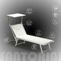 4 Lettini spiaggia mare professionali alluminio Santorini Acquisto
