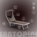 Lettino spiaggia mare prendisole in alluminio Santorini Limited Edition Offerta