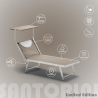 4 Lettini spiaggia mare prendisole in alluminio Santorini Limited Edition Misure