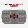Manubrio peso regolabile carico variabile fitness cross training 32 kg Oonda Saldi