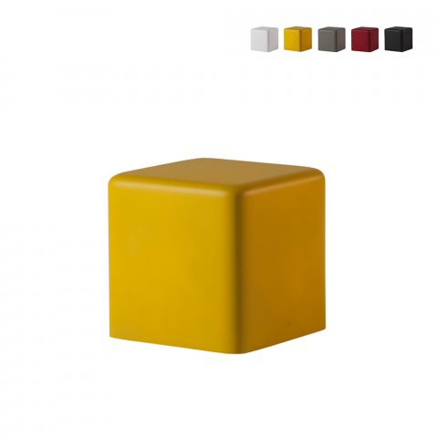 Pouf Sedia A Cubo In Poliuretano Morbido Design Moderno Slide Soft Cubo
