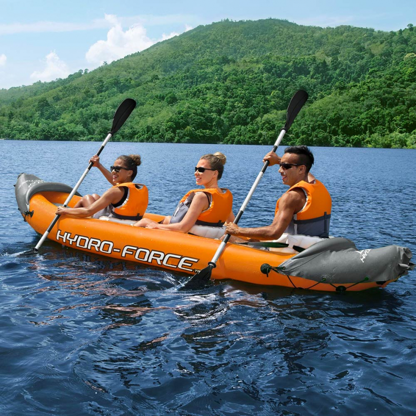 Kayak Canoa Gonfiabile Per 3 Persone Lite Rapid X3 Hydro-Force Bestway 65132