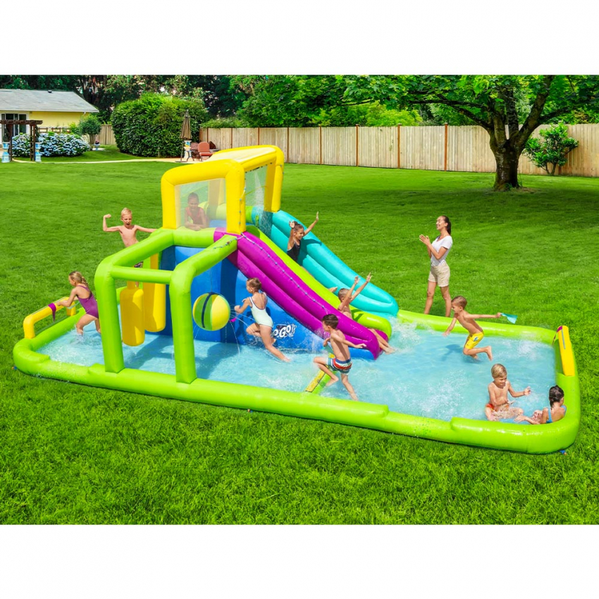 53387 Bestway Splash Course parco giochi acquatico per bambini gonfiabile a  ostacoli