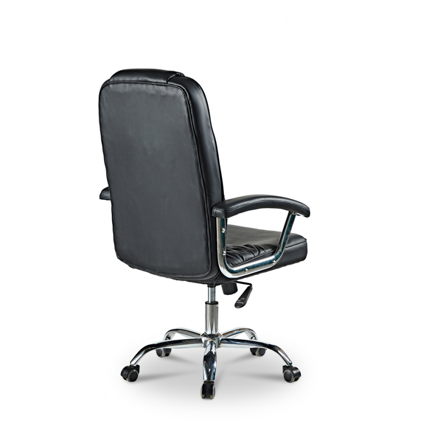 Poltrona sedia per ufficio imbottita ergonomica in similpelle