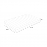 Materasso singolo memory foam 7 zone sfoderabile 25cm 80x190cm Veradea Scelta