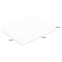 Materasso piazza e mezza molle insacchettate memory gel 25 cm 120x190cm Veradea Scelta
