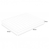Materasso piazza e mezza molle insacchettate memory gel 25 cm 120x190cm Veradea Scelta