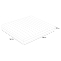 Materasso matrimoniale molle insacchettate memory gel 25 cm 160x190cm Veradea Scelta
