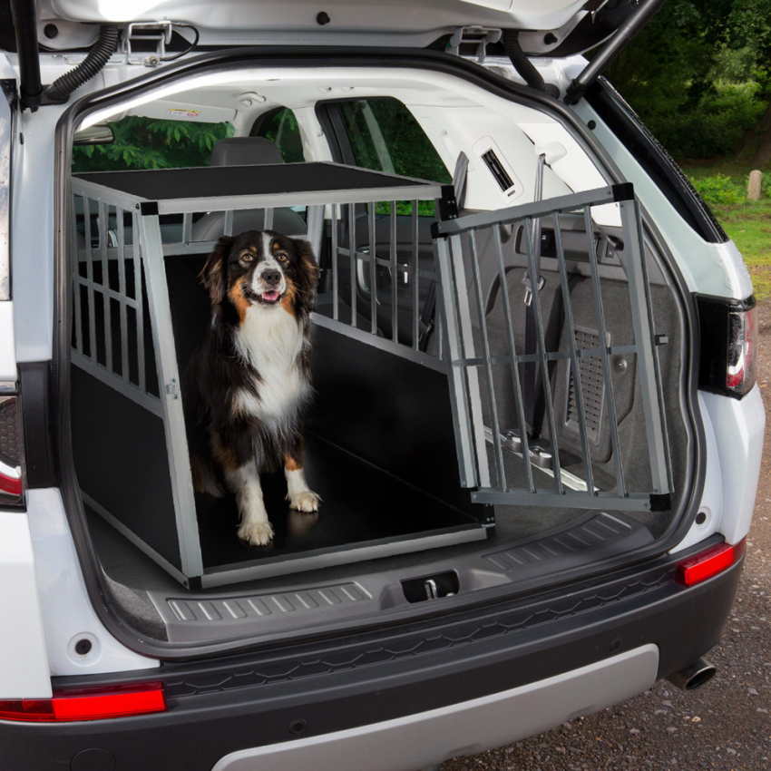 Box per cani trasportini rigido gabbia in alluminio 65x91x69cm Skaut L