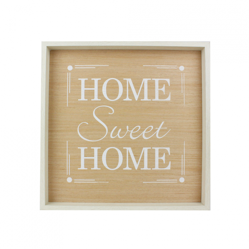 Home quadro soggiorno pannello stampato cornice aforismi frasi 40x40cm