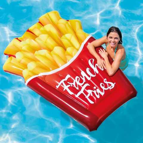 Materassino gonfiabile Intex 58775 French fries patatine fritte piscina mare