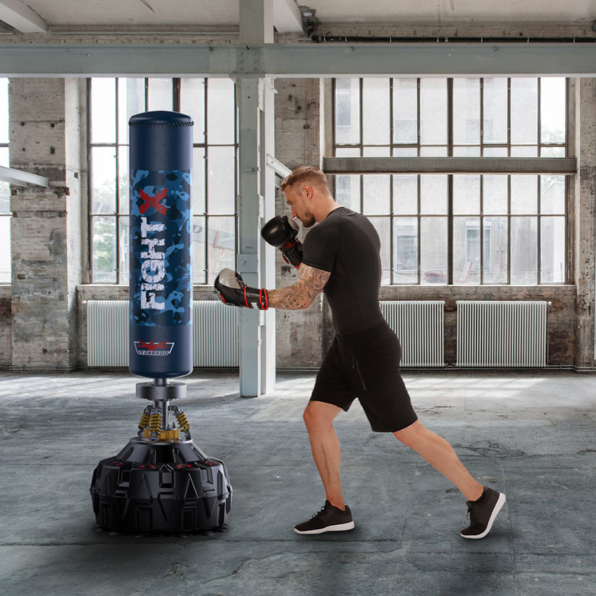 Fight X : sac de boxe au sol avec haut-parleurs Bluetooth
