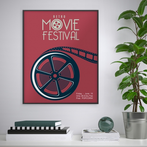 Quadro stampa poster locandina cornice cinema 40x50cm Variety Kinet Promozione
