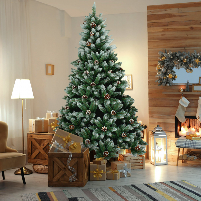 Künstlicher Weihnachtsbäume Mit Dekoration Verziert 240 Cm Oulu
