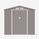 Box in lamiera zincata grigio casetta porta utensili giardino St.Moritz 213x191x195cm Catalogo