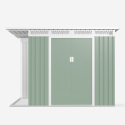 Casetta giardino lamiera zincata metallo verde box utensili Tyrol NATURE 257X142x184cm Catalogo