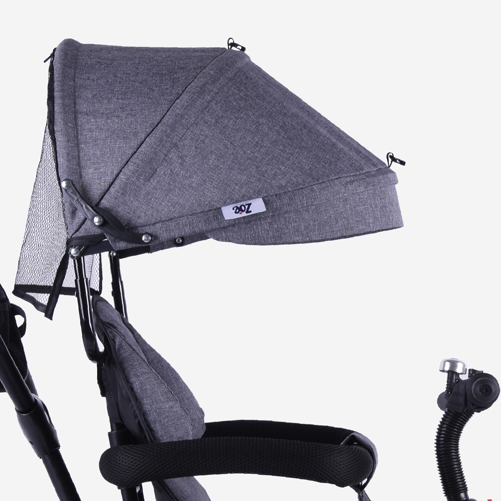 Passeggino triciclo bambini seggiolino girevole 3in1 pedali spinta Lally - Foto 28 di 39