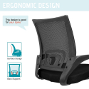 Sedia ufficio ergonomica con supporto lombare tessuto traspirante Officium Modello
