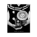 Stampa bianco e nero vintage quadro macchina fotografica 40x50cm Variety Seuri Vendita