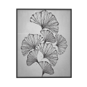 Stampa foglie quadro bianco e nero design minimalista 40x50cm Variety Masamba Vendita