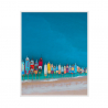 Stampa barche mare quadro colori vivaci cornice 40x50cm Variety Kapal Vendita
